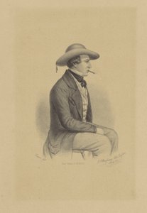 Porträtt av Jean Henri de Laat de Kanter av Johann Peter Berghaus
