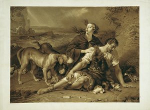Arindal och Daura av Johann Peter Krafft