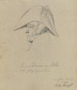 Baron Johann von Hiller av Johann Peter Krafft