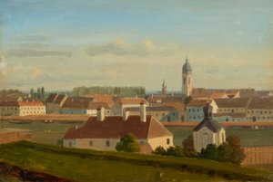 Utsikt över Donaukanalen till Leopoldstadt av Johann Peter Krafft