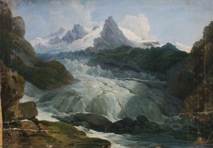 Rhoneglaciären av Johann Peter Krafft