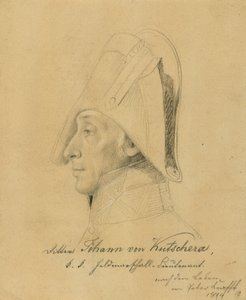 Fältmarskalk Johann Ritter von Kutschera av Johann Peter Krafft