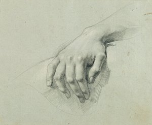 Handstudie för "Arindal och Daura" av Johann Peter Krafft