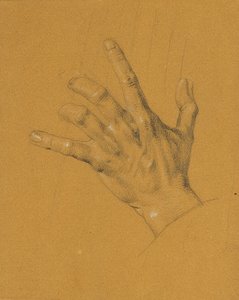 Handstudie för "Ossian och Malvina" av Johann Peter Krafft