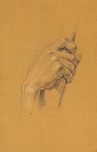 Handstudie för "Ossian och Malvina" av Johann Peter Krafft