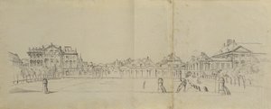 Josefstädter Glacis mit Palais Trautson av Johann Peter Krafft