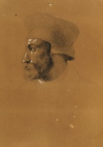 Huvudstudie för "Faust" av Johann Peter Krafft