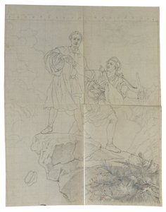Manfred och gemssjägaren av Johann Peter Krafft