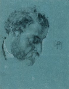 Porträttstudie för "David med Goliats huvud" av Johann Peter Krafft