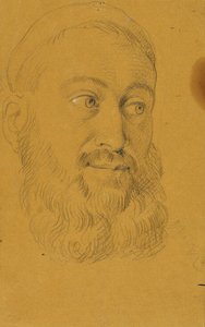 Porträttstudie för Rudolf von Habsburg och prästen av Johann Peter Krafft