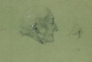 Porträttstudie för "Landwehr-mannens hemkomst" (1820) av Johann Peter Krafft