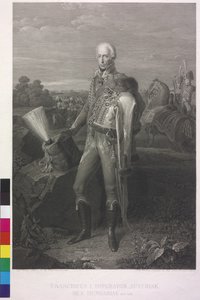 Romersk-tyske kejsaren Frans II (gravyr) av Johann Peter Krafft