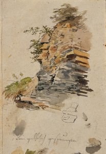 Studie av en sten av Johann Peter Krafft