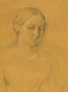 studie av en flicka av Johann Peter Krafft