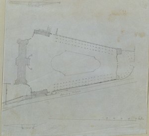 Studie för Upper Belvedere av Johann Peter Krafft