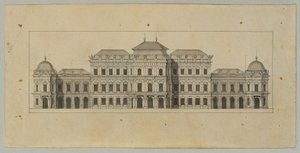 Studie för Upper Belvedere av Johann Peter Krafft