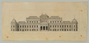 Studie för Upper Belvedere av Johann Peter Krafft