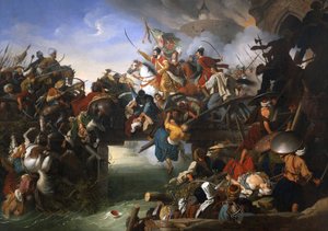Szigets försvar mot turkarna av Nicholas Zrinsky, 1825. av Johann Peter Krafft