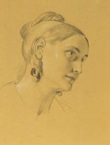 Kvinnlig studie om "Entry after the Peace of Paris" av Johann Peter Krafft