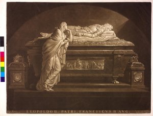 Tysk-romerske kejsaren Leopold II av Johann Peter Pichler