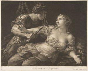 Tarquin och Lucretia, 1792. av Johann Peter Pichler