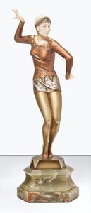 Charleston Dancer, ca 1925 (brons, elfenben och onyx)