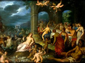 Gudarnas högtid, 1600. av Johann Rottenhammer
