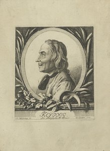 Porträtt av Jakob Kleinjogg Gujer 1718-1785, 1772. av Johann Rudolf Schellenberg