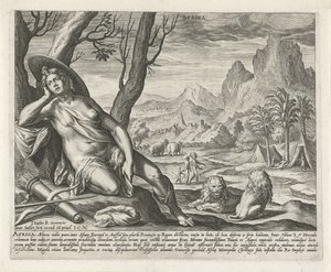 Afrika Afrika (titel på objekt) De fyra kontinenterna (serietitel) av Johann Sadeler (I)