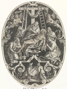 Bewening van Christus Passie van Christus (serietitel) The Passion of Christ, Our Redemption (serietitel) av Johann Sadeler (I)