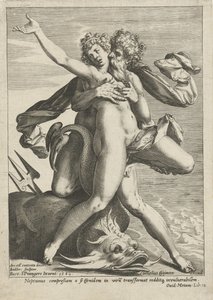 Caenis omfamnad av Neptunus