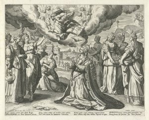 Kristus ger sitt blod till sin brud Song of Solomon (serietitel) Canticum Canticorum (serietitel) av Johann Sadeler (I)