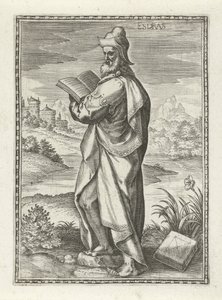 Ezra Esdras (titel på objekt) Personer i Gamla testamentet (serietitel) av Johann Sadeler (I)