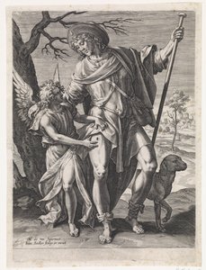 Saint Roch av Johann Sadeler (I)