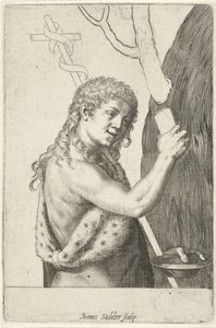Johannes Döparen som barn av Johann Sadeler (I)