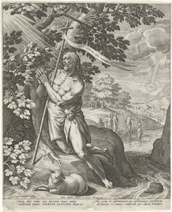 Johannes Döparen i öknen av Johann Sadeler (I)