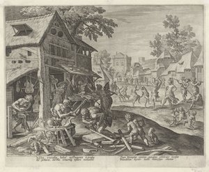 Jubal och hans familj tillverkar musikinstrument Historia om Kains familj / Om gott och dåligt arbete (serietitel) Boni et mali scientia (serietitel)