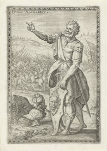 Judas Makkabeus Ivdas Machabevs (titel på objekt) Gamla testamentets karaktärer (serietitel) av Johann Sadeler (I)