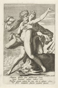 Neptunus överraskar Caenis av Johann Sadeler (I)