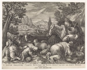 Abrahams kallelse av Johann Sadeler (I)