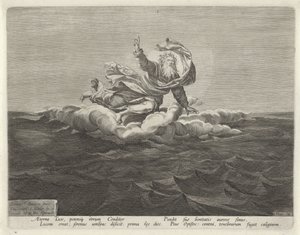 Skapandet av ljus och mörker Creation of the World (serietitel) av Johann Sadeler (I)