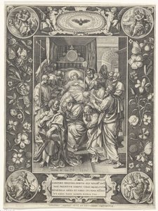 Marys dödsbädd av Johann Sadeler (I)