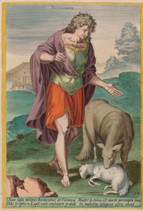 Benjamin, c. 1585. av Johann Sadeler I