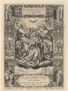 Jungfruns kröning, 1576. av Johann Sadeler I