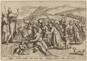 Uttåget från Egypten, 1585.