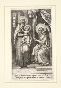 Den heliga familjen av Johann Sadeler I