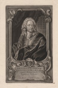 Johann Mattheson, graverad av Johann Jakob Haid (1704-67), c.1744 (mezzotint)