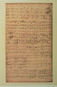 Autografiskt manuskript, Kantat BWV 180 "Schmucke dich o liebe Seele" av J.S. Bach (bläck på papper) av Johann Sebastian Bach
