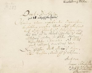 Titelsida till Orgelhäftet. Omkring 1700-1719 av Johann Sebastian Bach