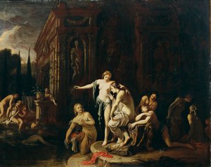 Diana och Callisto i badet av Johann Spillenberger